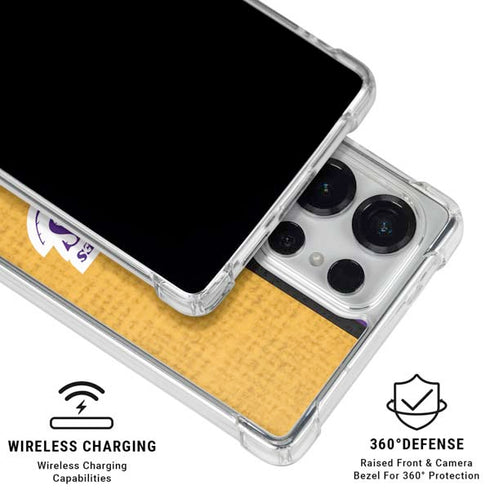 NBA Los Angeles Lakers Canvas Galaxy S25 Ultra Clear Case